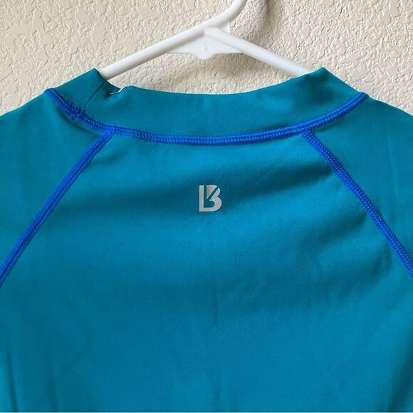 NWT BuffBunny Energy Surf & Turf Workout Slim Tight Sporty Short Sleeve Crop Top - Picture 5 of 6